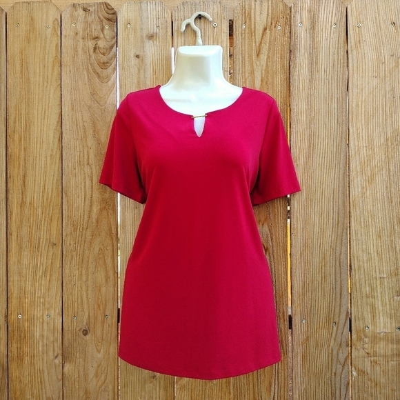 Susan Graver - Red Blouse - Picture 1 of 14